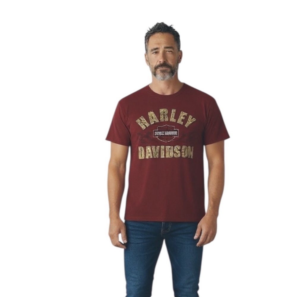 Harley Davidson Hunters Moon Graphic Biker Motorcycle Tee